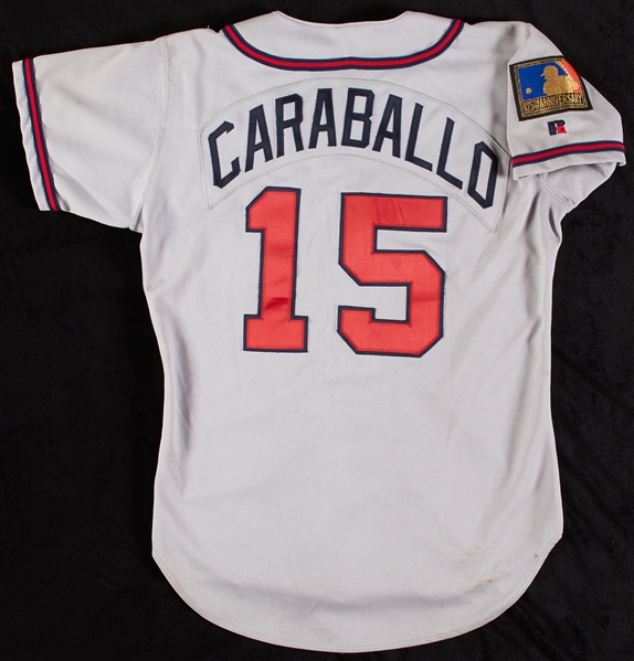 Ramon Caraballo 1994 Braves Game-Used Braves 125th MLB Anniversary Jersey 