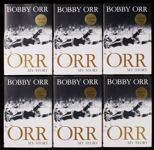 Bobby Orr Signed Books Group (6)