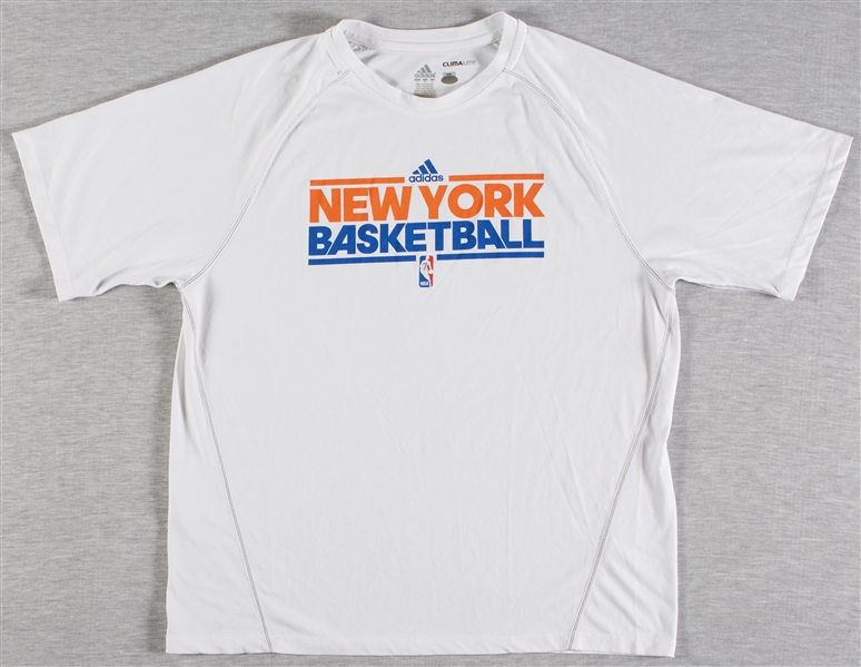 Carmelo Anthony 2012-13 Knicks Game-Used Short Sleeve Warmup (Steiner)