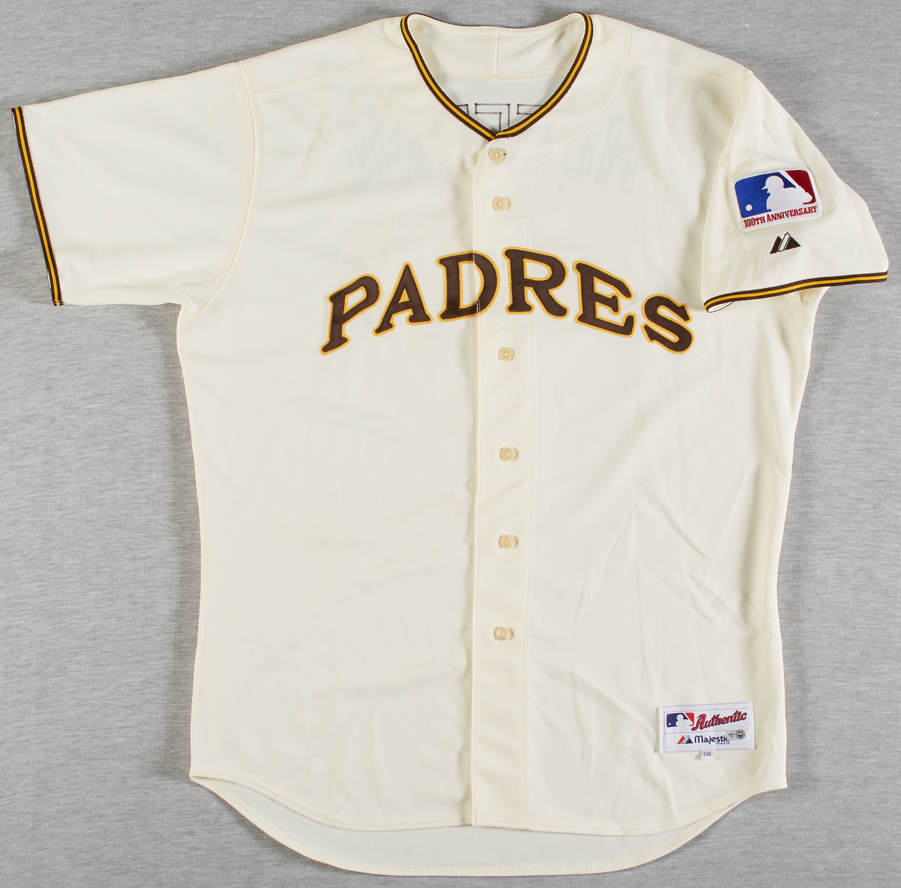 Lot Detail - Glenn Hoffman 2009 Padres Game-Used Signed Jersey