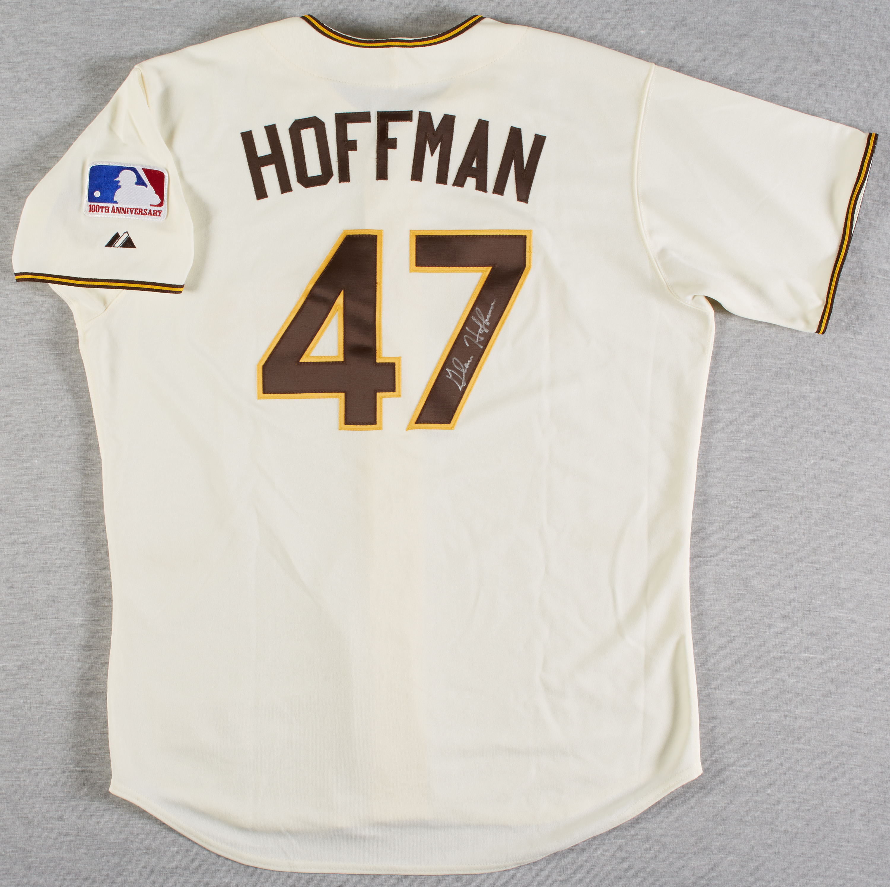 Lot Detail - Glenn Hoffman 2009 Padres Game-Used Signed Jersey