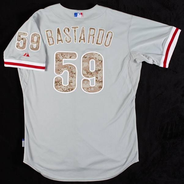 Antonio Bastardo 2013 Phillies Game-Used Military Style Jersey (MLB) 