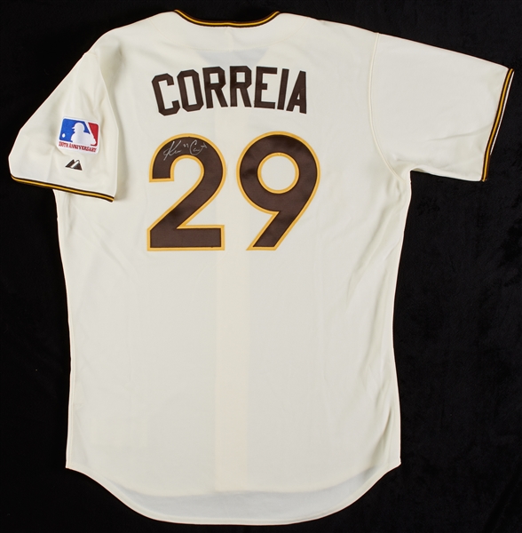 Kevin Correia 2009 Padres Signed Game-Used Turn Back The Clock Uniform (MLB)