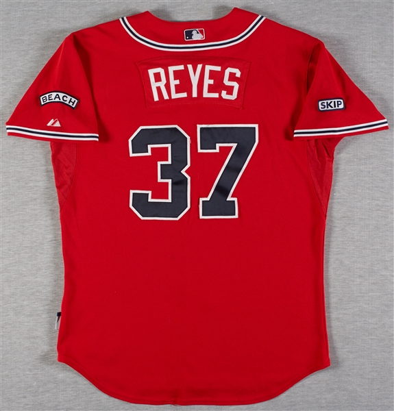 Jo Jo Reyes 2008 Braves Game-Used Jersey (Team LOA)