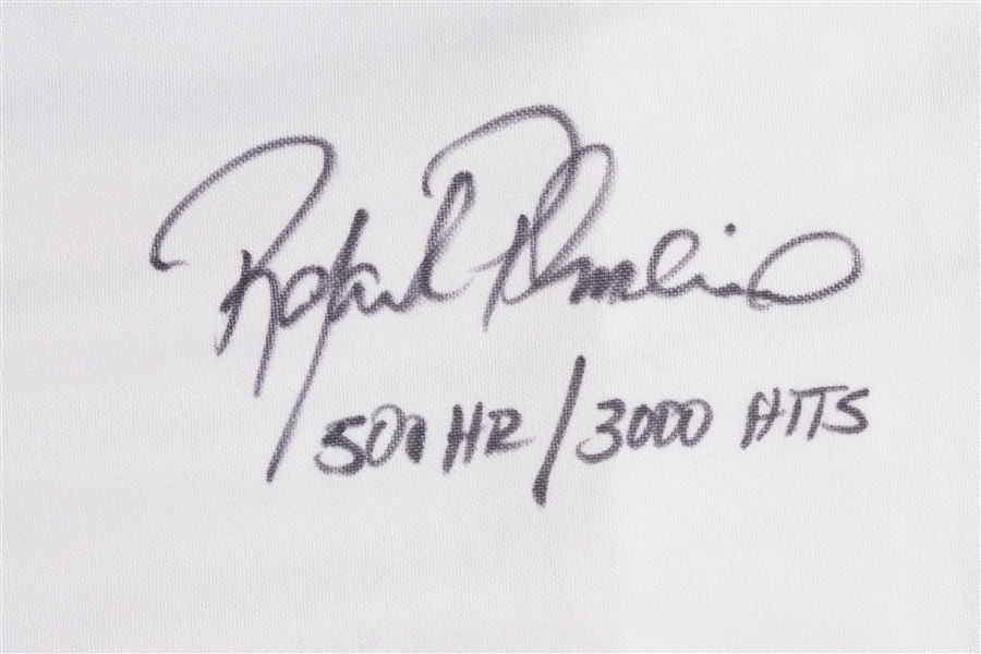 Rafael Palmeiro Signed Replica Texas Rangers Jersey w/500 HR, 3K Hits Inscription