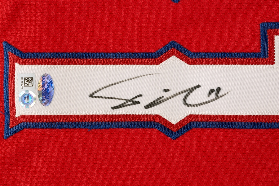 Yu Darvish 2014 Rangers Game-Used Signed Jersey (MLB) (Fanatics)