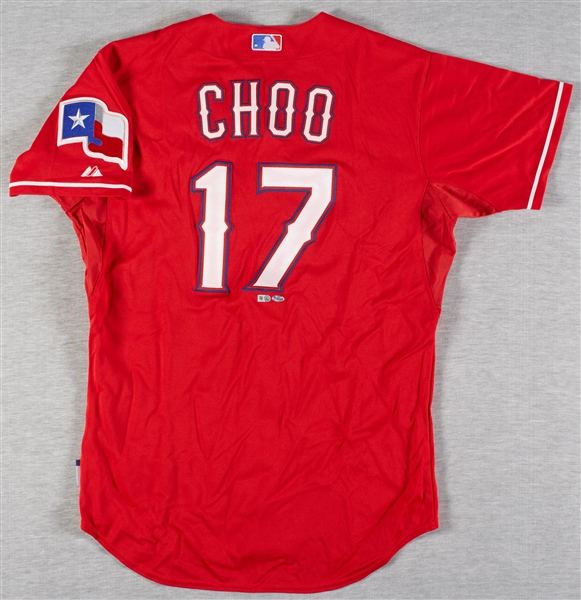 Shin Soo Choo 2015 Rangers Game-Used Jersey (MLB) (Fanatics)