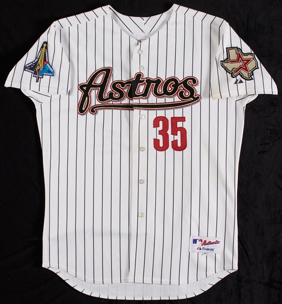 Nate Bland 2003 Astros Game-Used Jersey w/STS 107 Patch