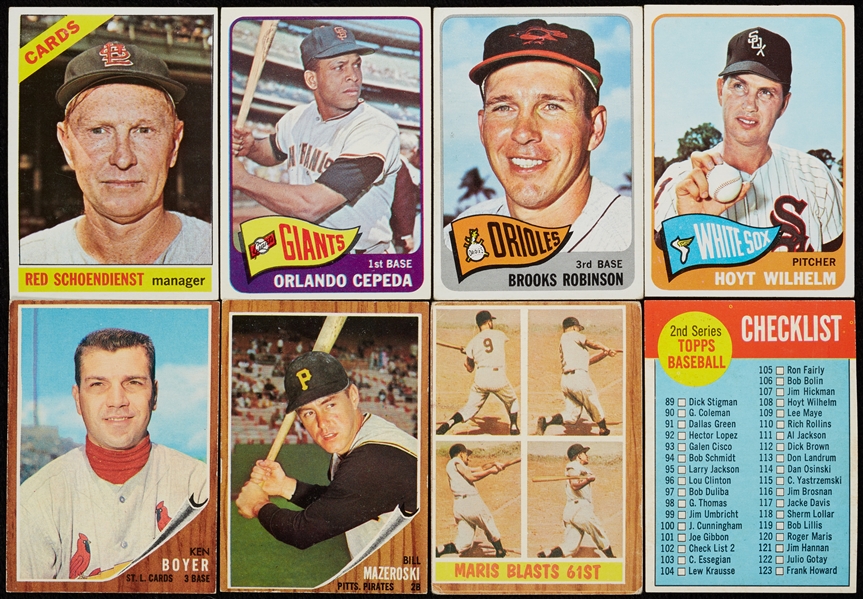 1965 Topps Baseball Group With HOFers, Plus Other Years (209)