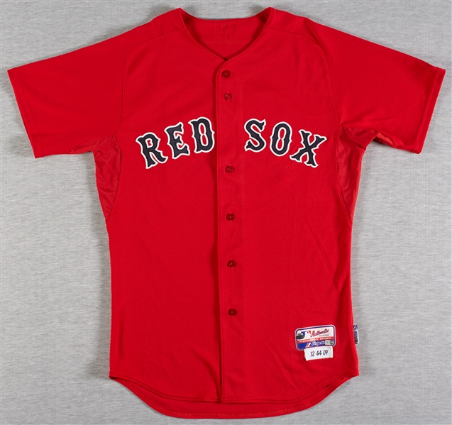Jed Lowrie 2009 Red Sox Game-Used Jersey (MLB) (Steiner)