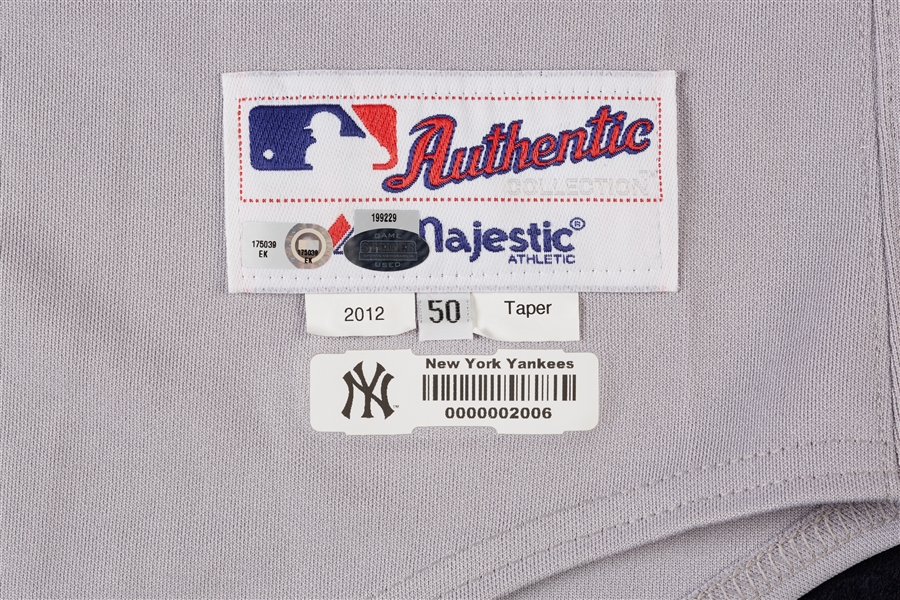 Andy Pettitte 2012 Yankees Game-Used ALDS Jersey (MLB) (Steiner)