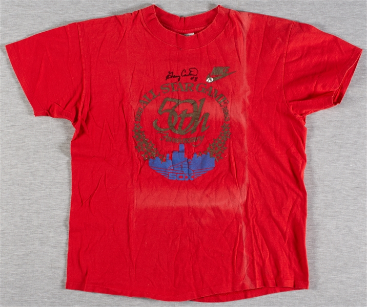 Gary Carter 1983 Expos Game-Used Signed All-Star Game Shirt 