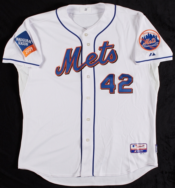 J.J. Putz 2009 Mets Game-Used Jackie Robinson Day Style Jersey (MLB)