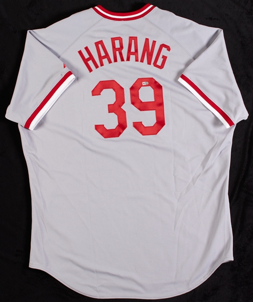Aaron Harang 2009 Reds Game-Used Throwback Jersey & Uniform (MLB)