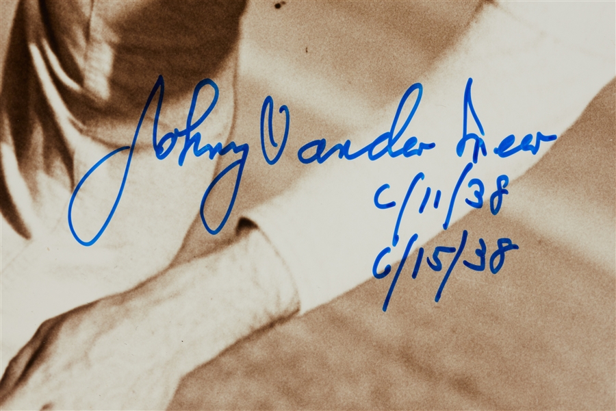 Johnny Vander Meer Signed 8x10 Photos Hoard (155)