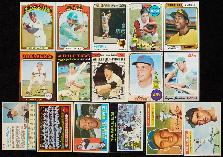 1950-1970s Topps Baseball Hoard with HOFers and Rookies (61)