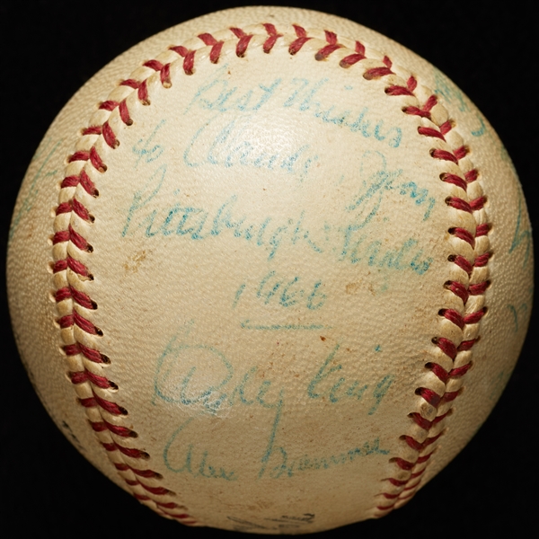 1966 Pittsburgh Pirates Team-Signed ONL Baseball with Roberto Clemente (15) (BAS)