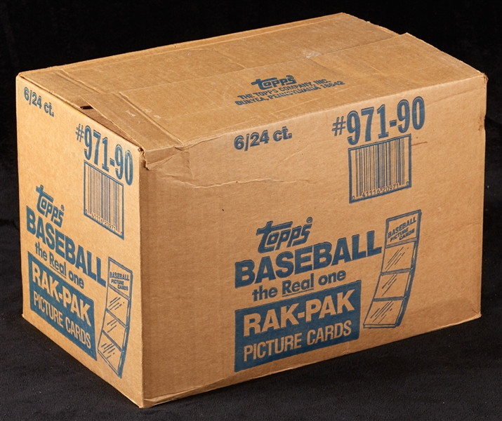 1990 Topps Baseball Rack Pack 6-Box Case (6/24)