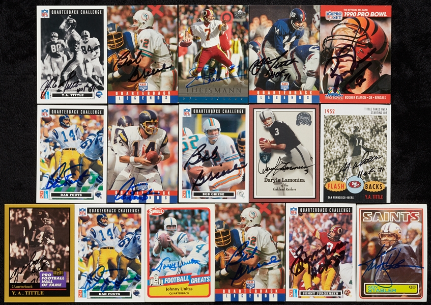 NFL Quarterbacks Signed Card Collection (85)