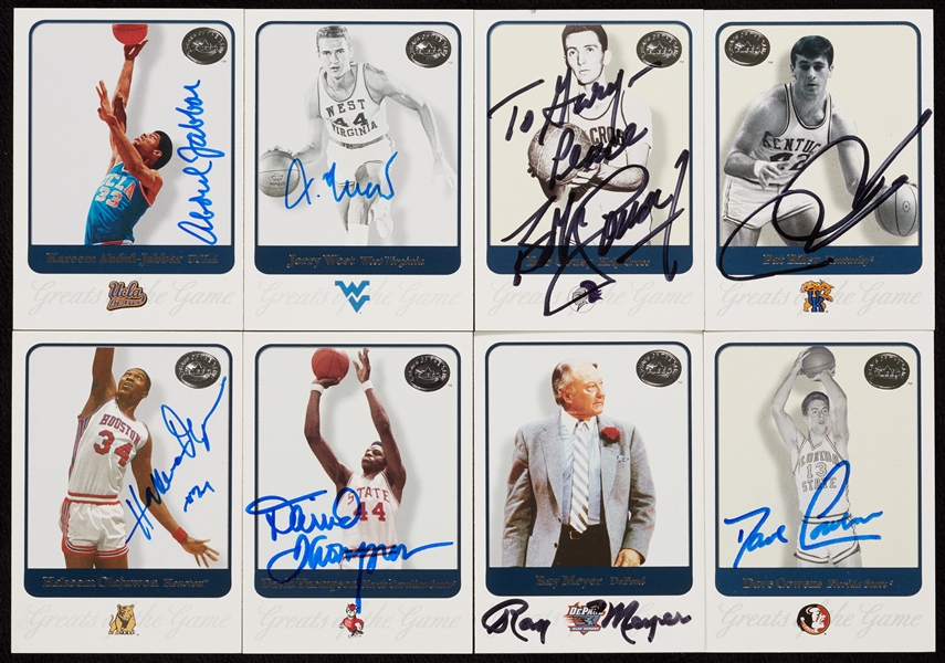 2001 Fleer Greats of the Game Set with 38 Autographs (38/84)