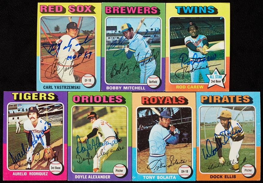 1975 Topps Baseball Signed Group (414)