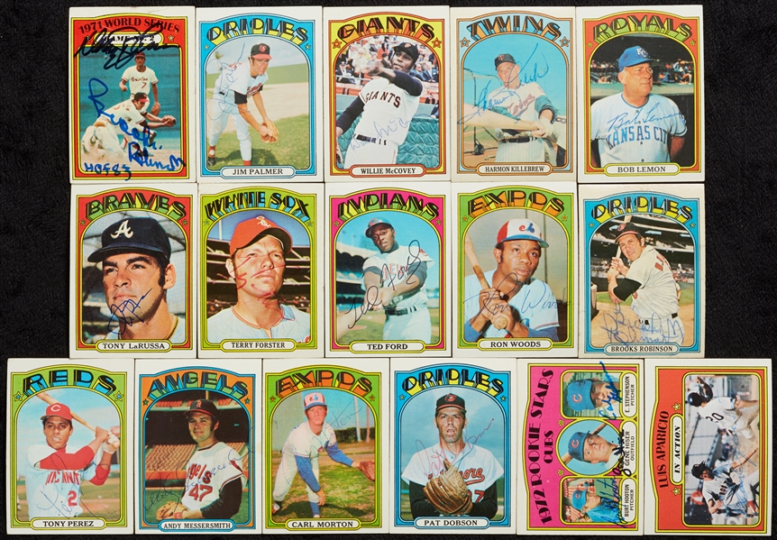 1972 Topps Baseball Signed Group (286)