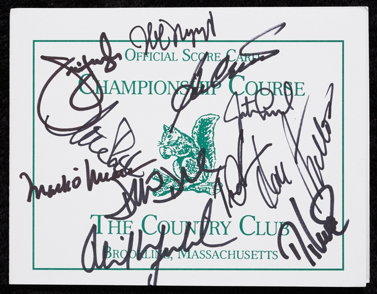 1999 Ryder Cup Champions Multi-Signed Scorecard (11)