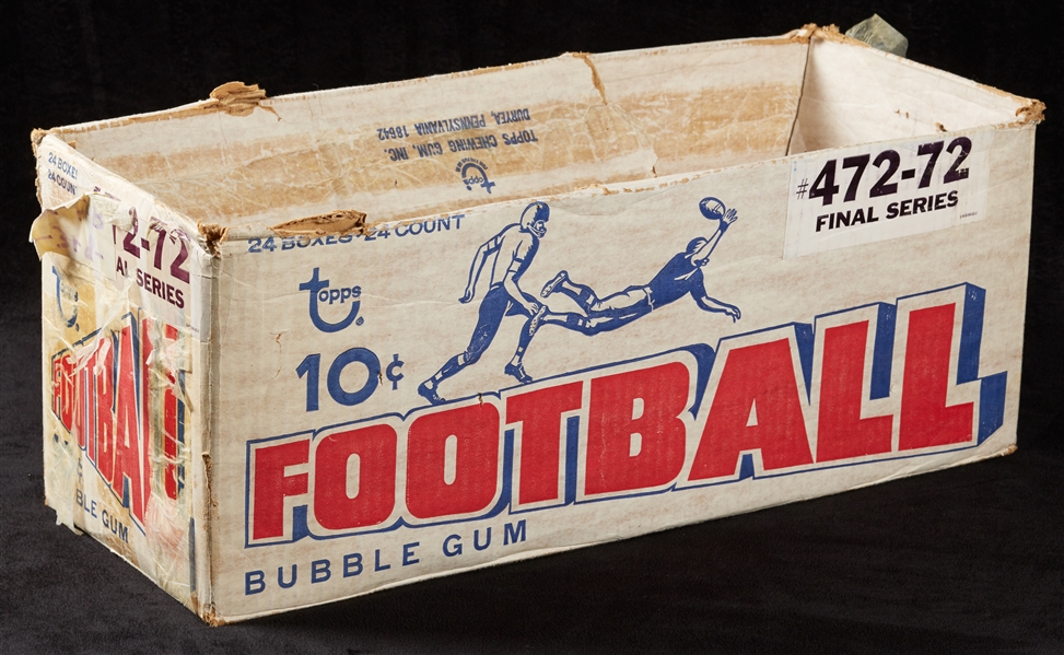 1972 Topps High Numbers Football Empty Wax Case