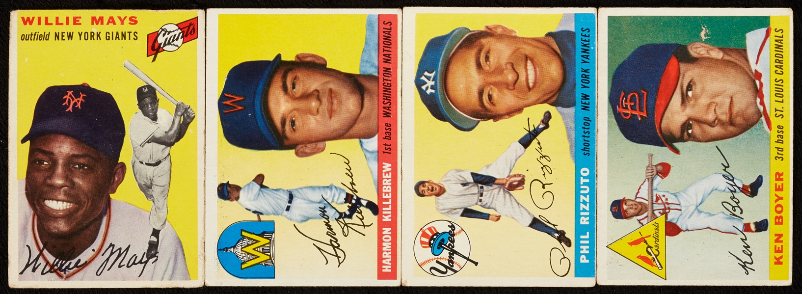 1954 and 1955 Topps Baseball Group With Killebrew Rookie, 1954 Mays (52)