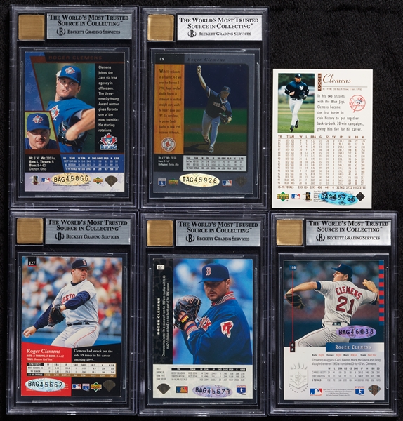 2000 SP Authentic Buybacks Roger Clemens Group BGS (6 Autos)