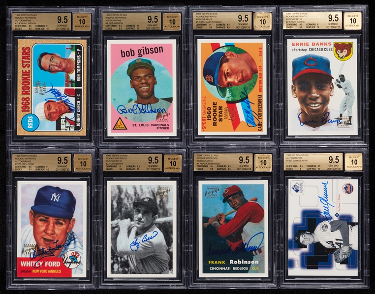 1990-99 Ultimate Baseball Card Pack-Pulled Collection with Mantle, Williams, Jeter, Griffey, DiMaggio, Aaron, Mays (1,902 Signed Cards) 