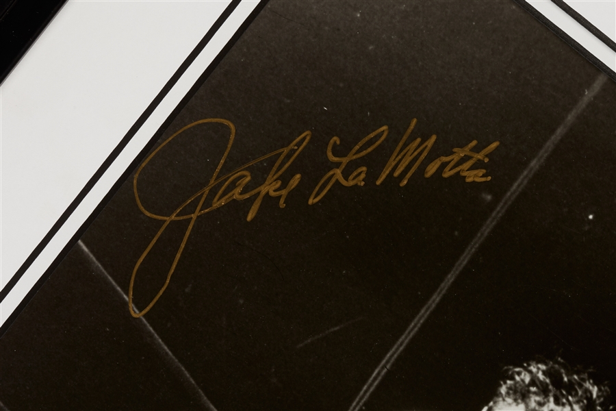 Jake LaMotta Signed 16x20 Framed Photos Group (3)