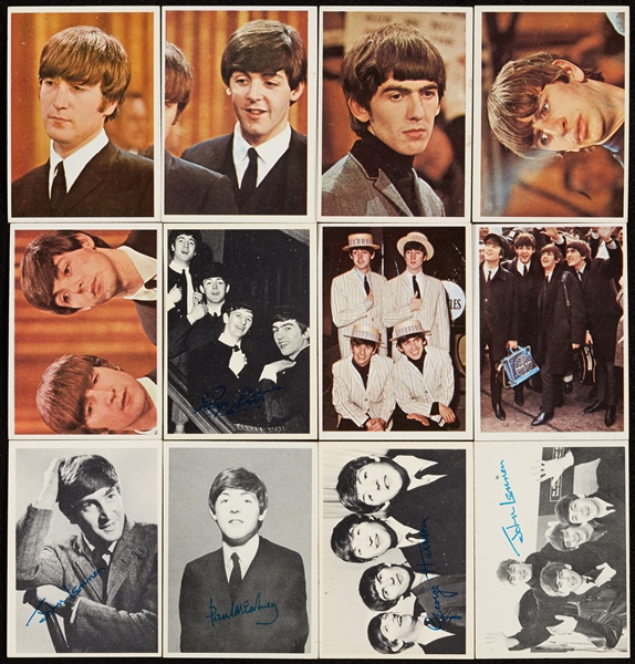 1964 Topps Beatles Color and B & W Group (107)