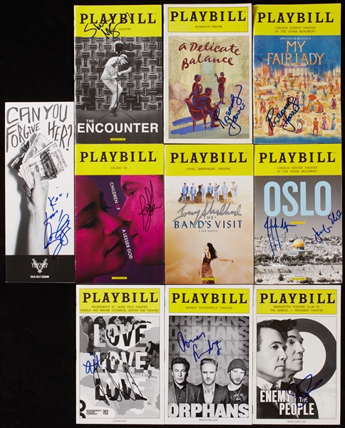 Signed Playbill Group with Rosemary Harris (10)