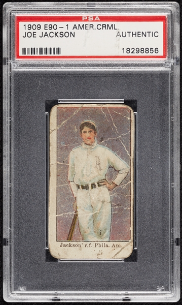 1909 E90-1 American Caramel Joe Jackson PSA Authentic