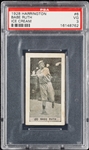 1928 Harringtons Ice Cream Babe Ruth No. 6 PSA 3