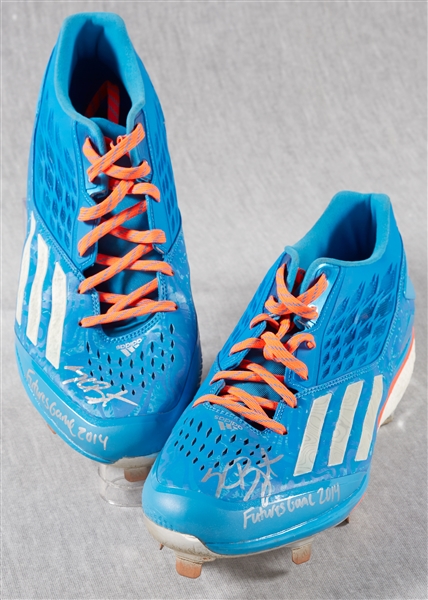 Kris Bryant 2014 Game-Used & Signed Futures Game Cleats Inscribed Futures Game 2014 (MLB) (Fanatics)