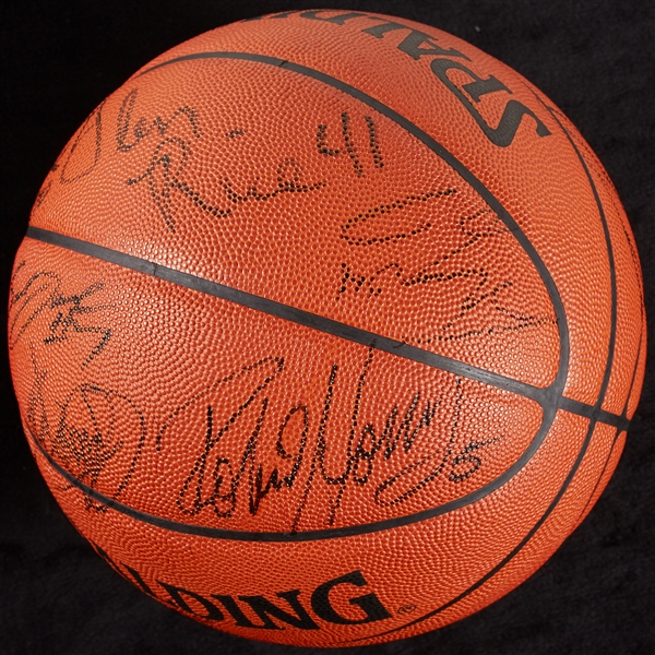 1999-00 Los Angeles Lakers World Champions Team-Signed Basketball with Kobe & Shaq (10) (PSA/DNA)