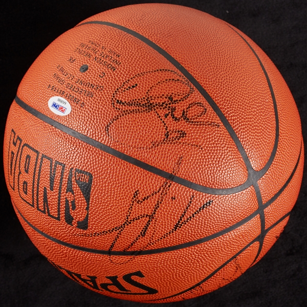 1999-00 Los Angeles Lakers World Champions Team-Signed Basketball with Kobe & Shaq (10) (PSA/DNA)