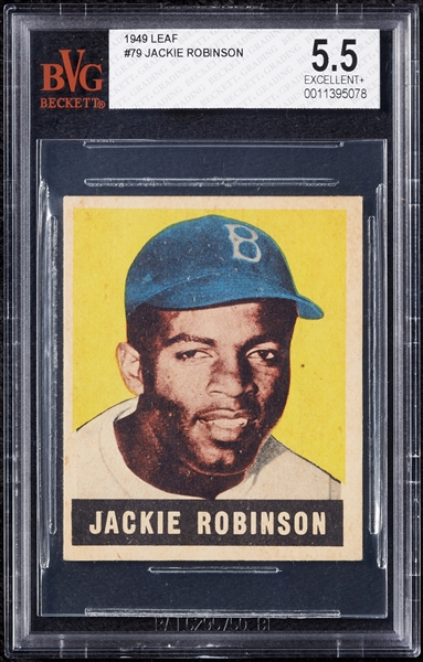 1948-49 Leaf Jackie Robinson RC No. 79 BVG 5.5