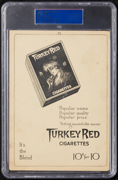 1911 T3 Turkey Red Walter Johnson Cabinet (Turkey Red Back) PSA 5 (MK)