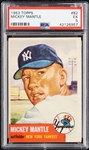 1953 Topps Mickey Mantle No. 82 PSA 5