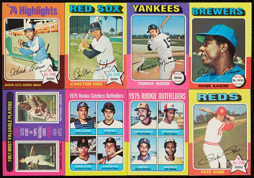1975 Topps Baseball High-Grade Near Set, Rookies Slabbed (659)