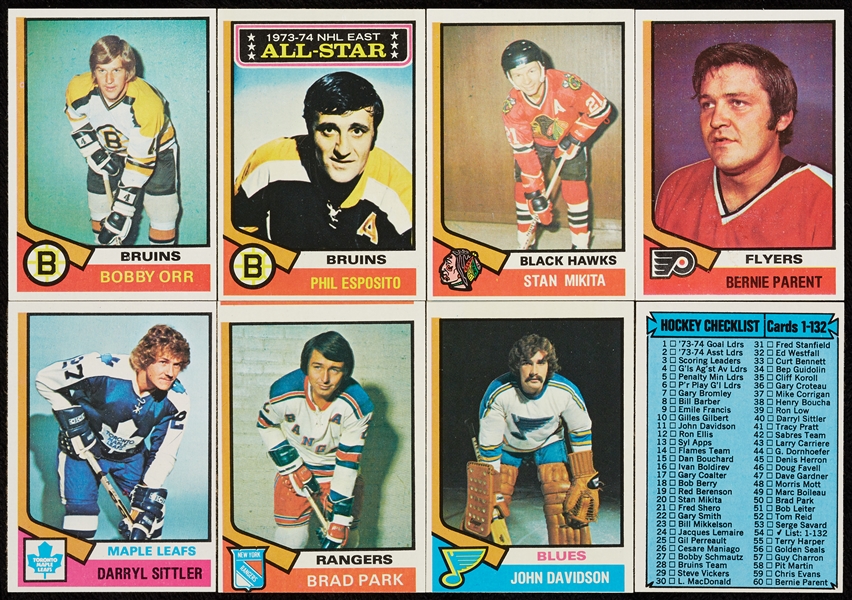 1974 Topps Hockey High-Grade Complete Set (264)