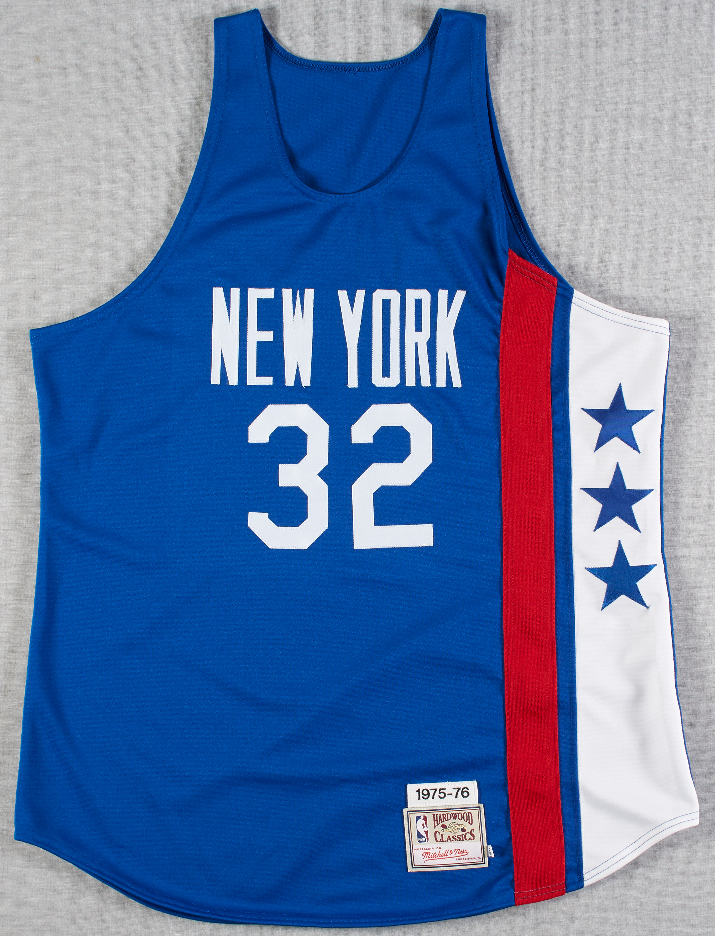 Retro Julius Erving #32 New York Nets Basketball Trikot Genäht Weiß 