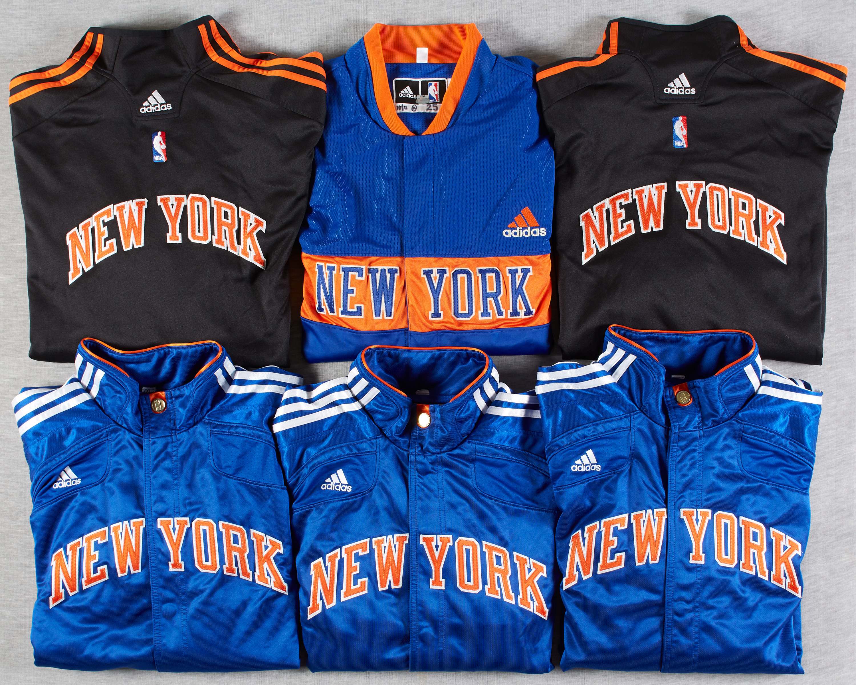 Carmelo Anthony Game used New York Warm Up Adidas Basketball Jacket - Steiner Loa