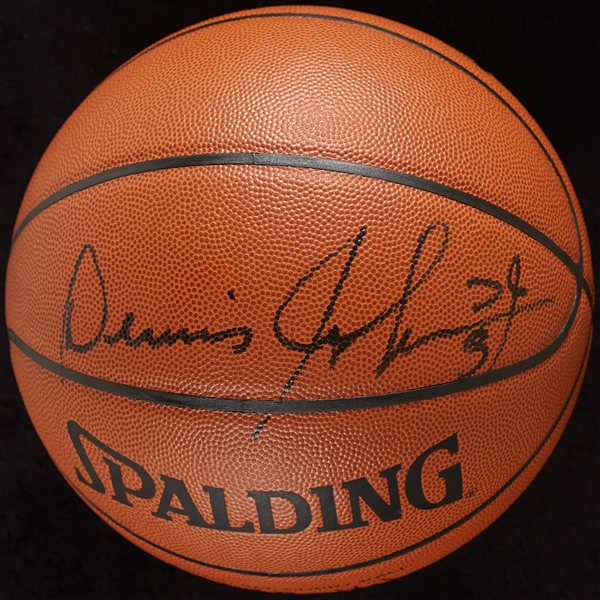 Dennis Johnson Signed Spalding Basketball (JSA)