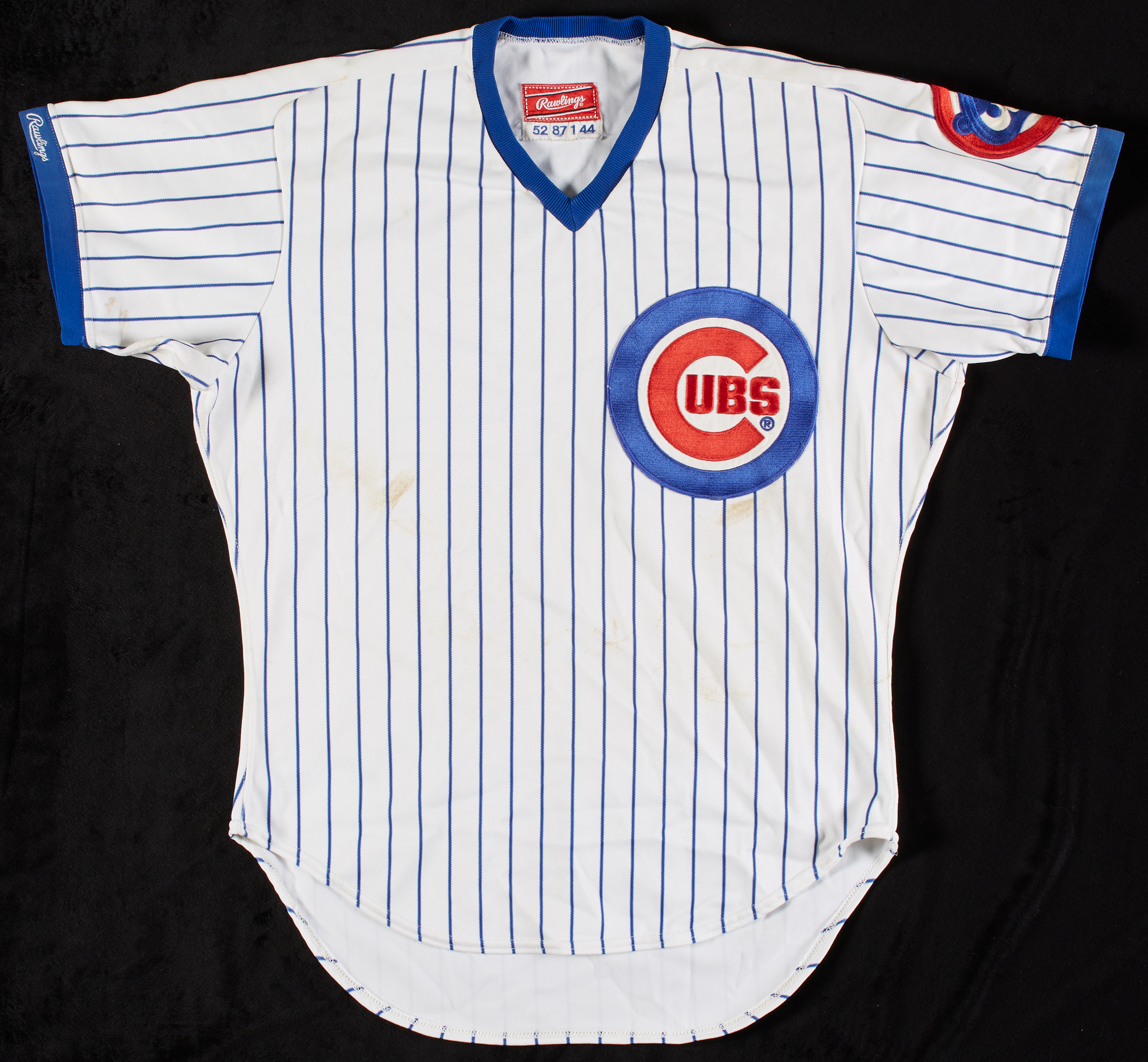 Lot Detail - Frank Lucchesi 1987 Game-Used Chicago Cubs Home Jersey