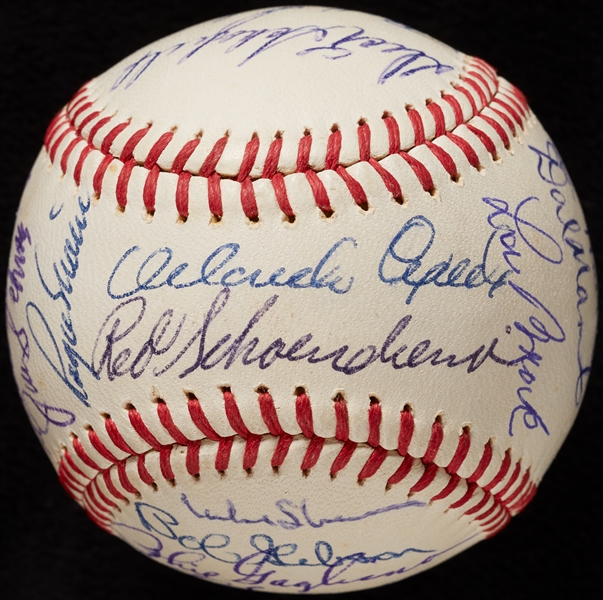 1968 St. Louis Cardinals NL Champs Team-Signed ONL Baseball (24)