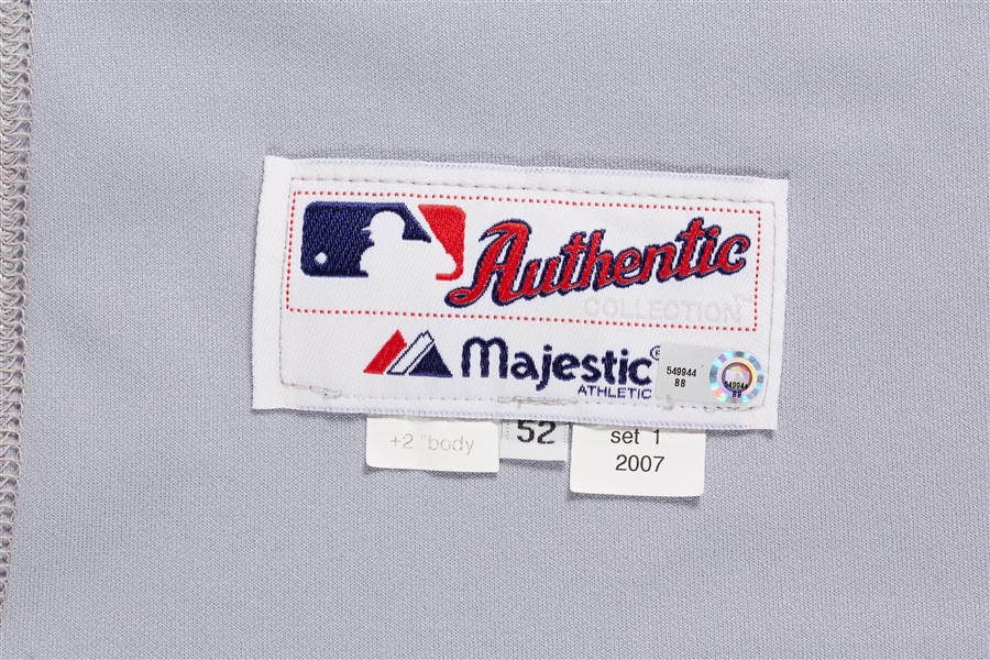 Guillermo Mota 2007 Game-Used Mets Road Jersey with Father's Day Ribbon (Steiner LOA)